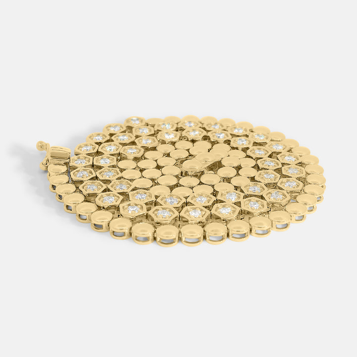 Hexagonal Tennis Necklace (1.9tcw)