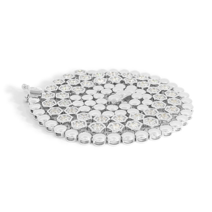 Hexagonal Tennis Necklace (1.9tcw)