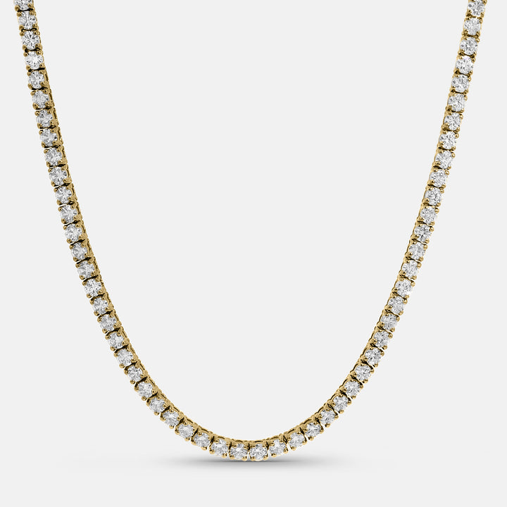 Classic Tennis Necklace w/ 3/4 Diamonds (6.7tcw)