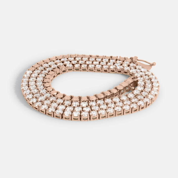 Classic Tennis Necklace w/ 3/4 Diamonds (6.7tcw)