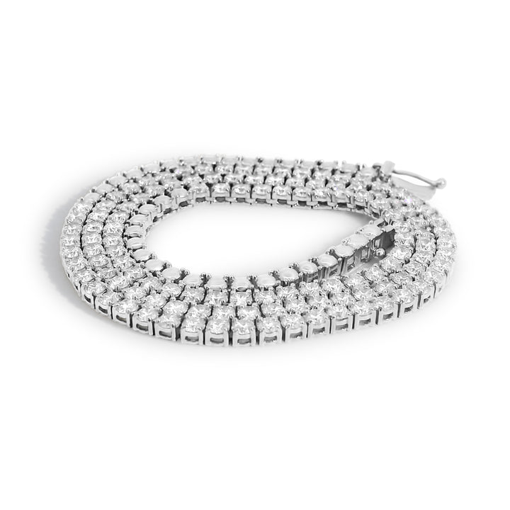 Classic Tennis Necklace w/ 3/4 Diamonds (6.7tcw)