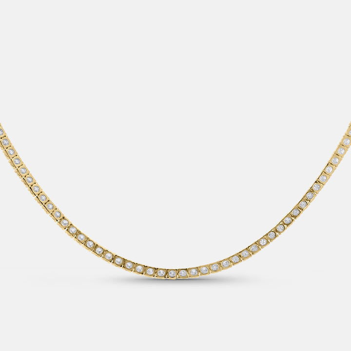 Classic Tennis Necklace w/ 3/4 Diamonds (6.7tcw)