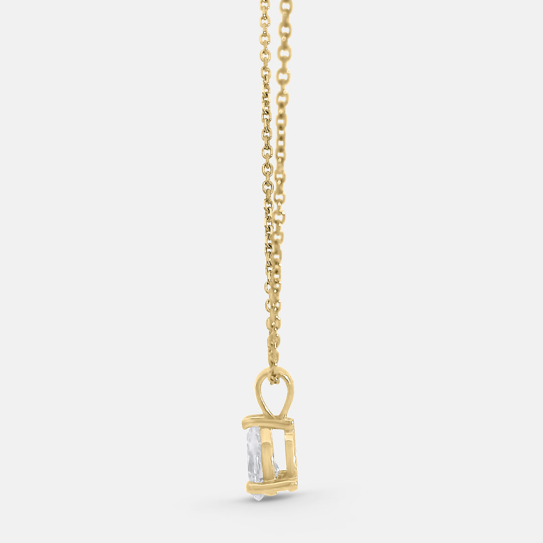 Pear Shape Solitaire Diamond Pendant (0.25tcw)