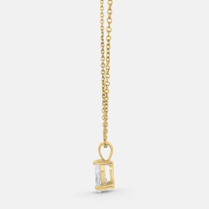 Pear Shape Solitaire Diamond Pendant (0.25tcw)