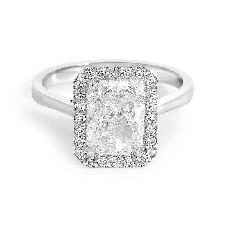 Chloe Radiant Cut w/ Halo Engagement Ring