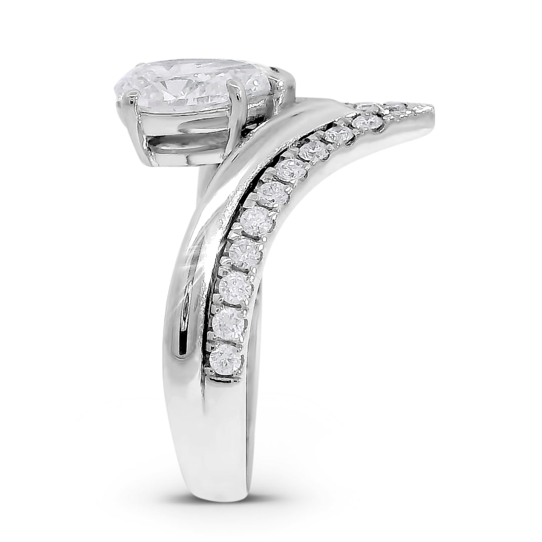 Anna Pear Wishbone Engagement Ring