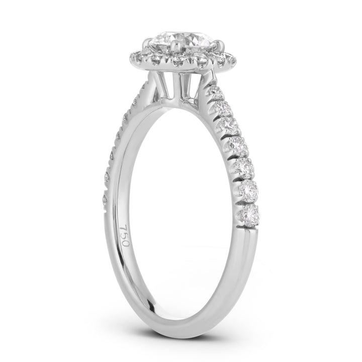 Elizabeth Round w/ Halo Engagement Ring