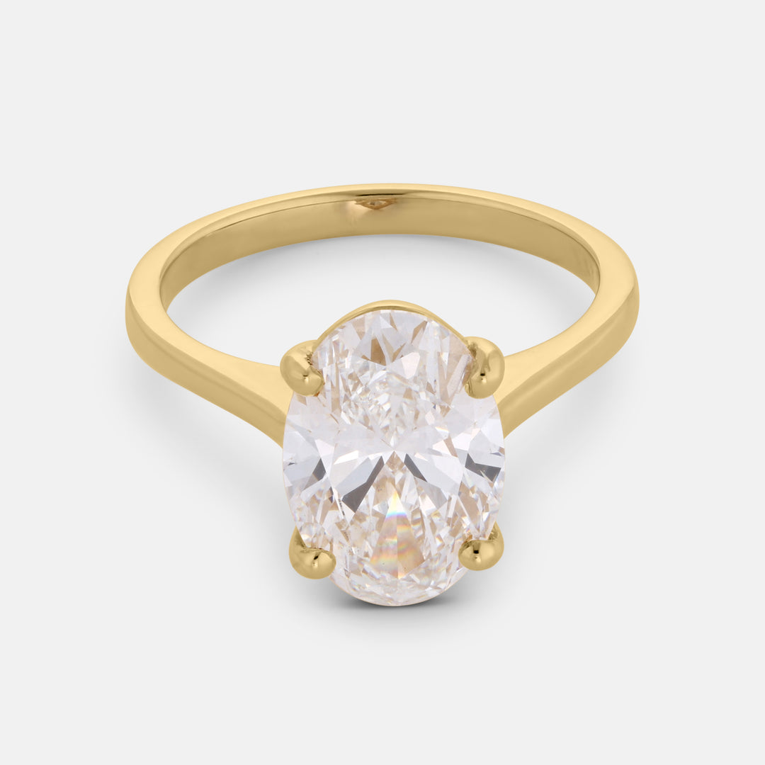 Mary Oval Cut Solitaire Engagement Ring