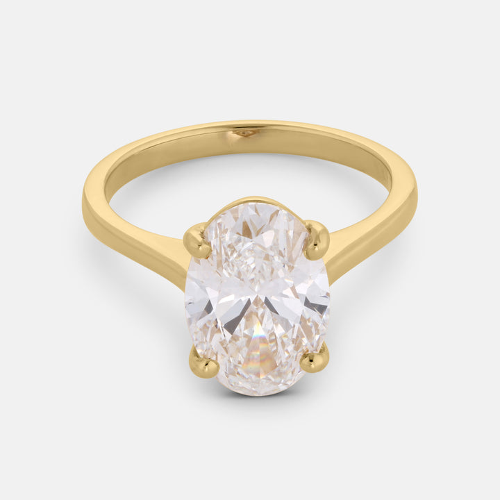 Mary Oval Cut Solitaire Engagement Ring