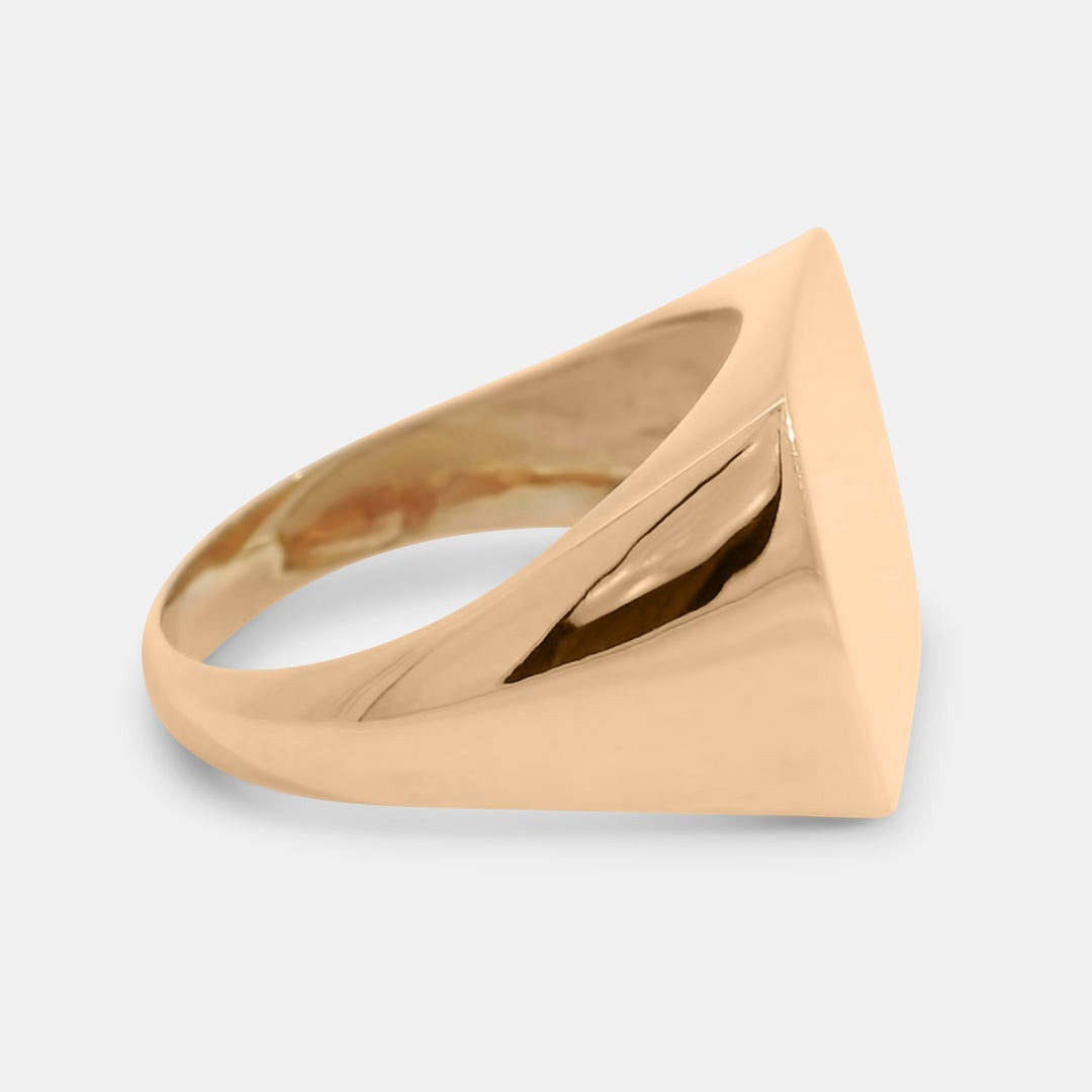 Polished Flat Rectangle Signet Ring