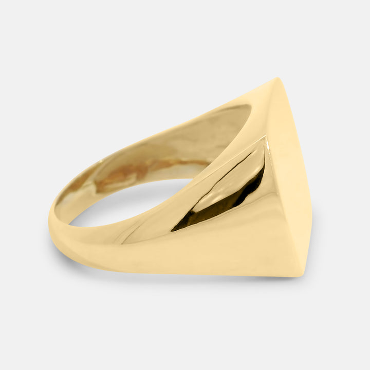 Polished Flat Rectangle Signet Ring
