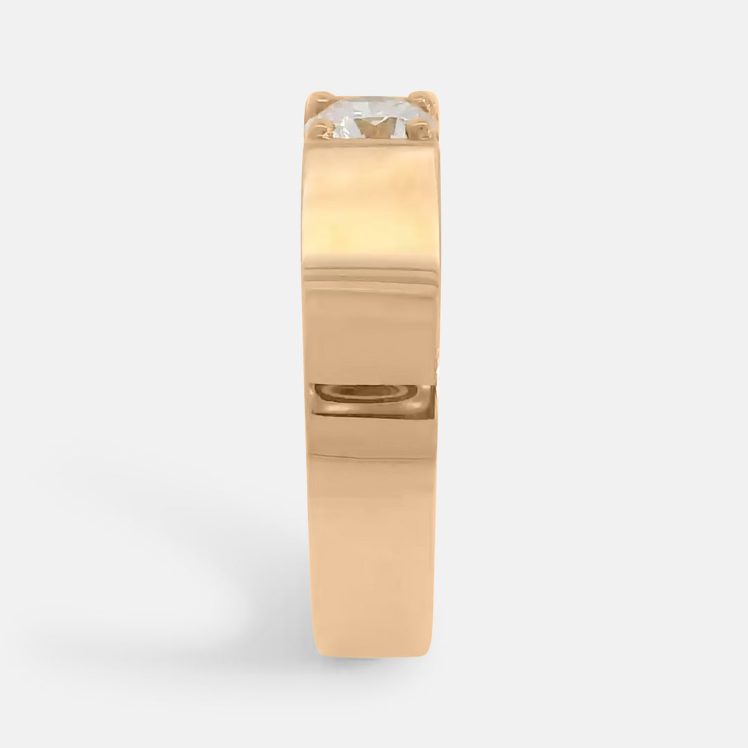 Cigar Signet Band w/ Diamond