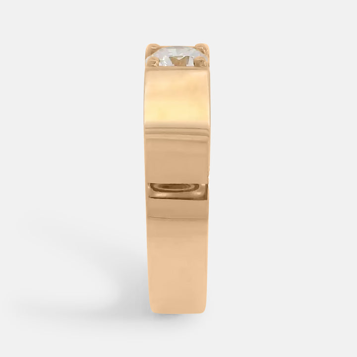 Cigar Signet Band w/ Diamond