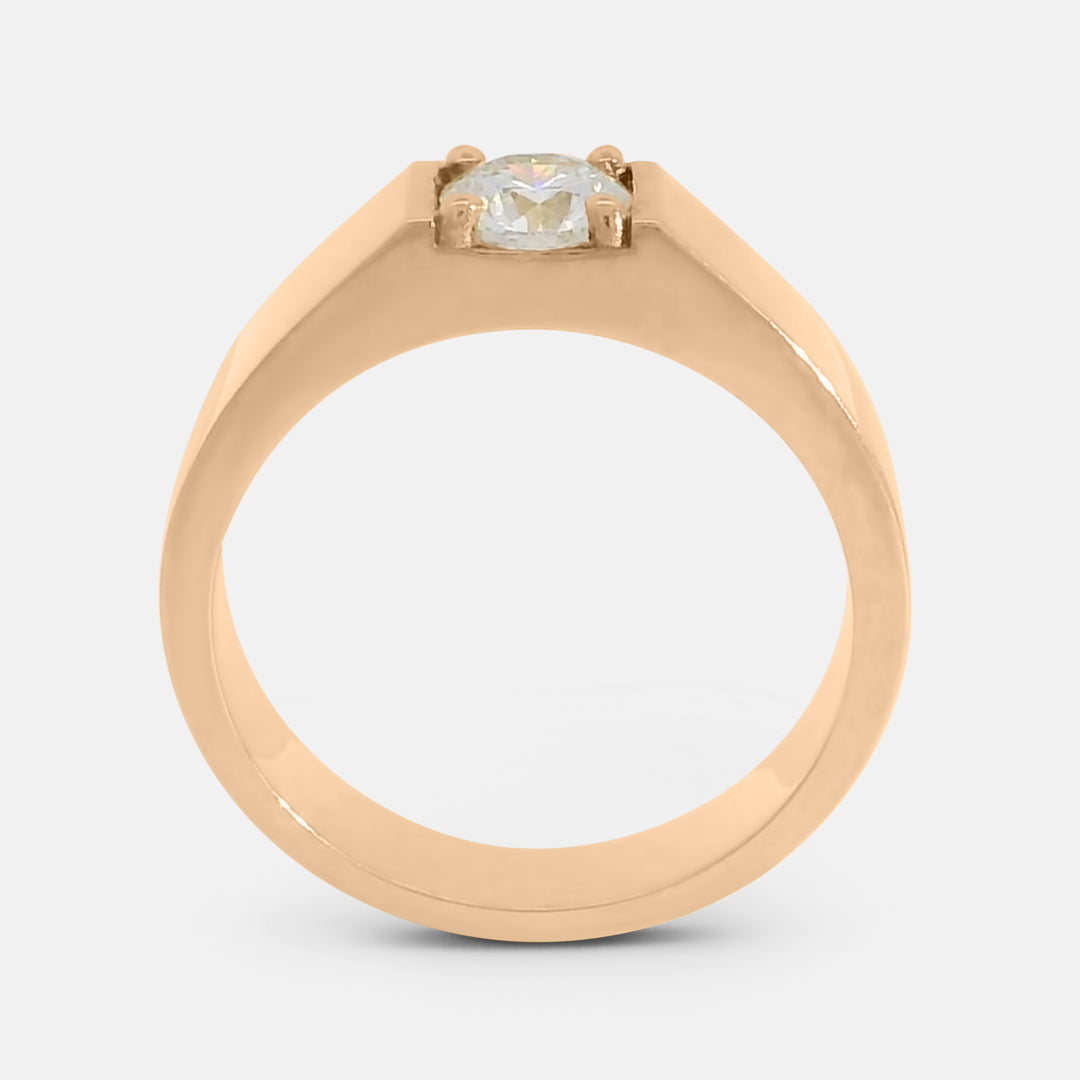 Cigar Signet Band w/ Diamond