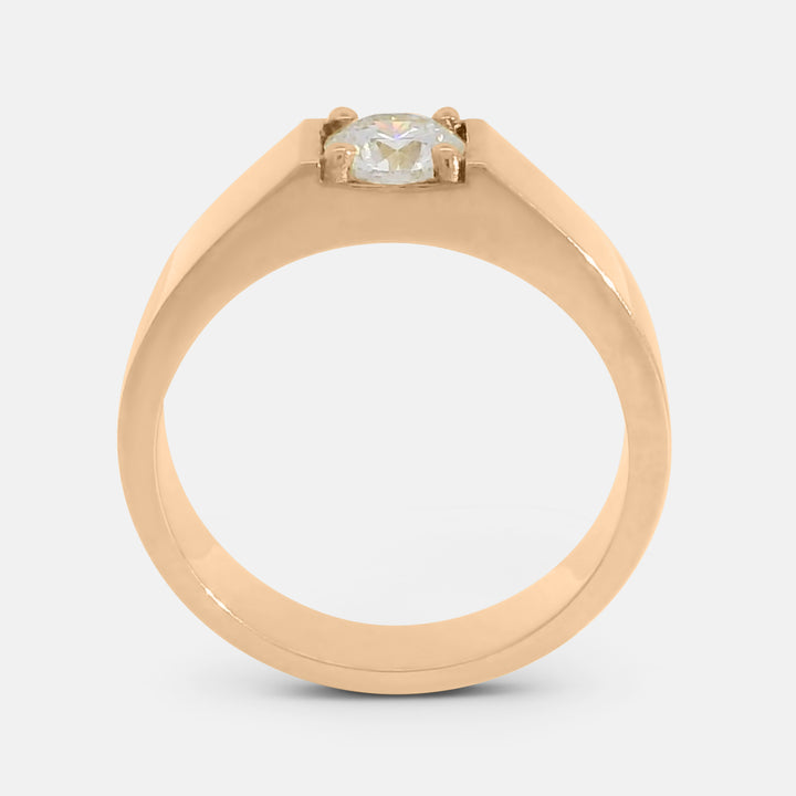 Cigar Signet Band w/ Diamond
