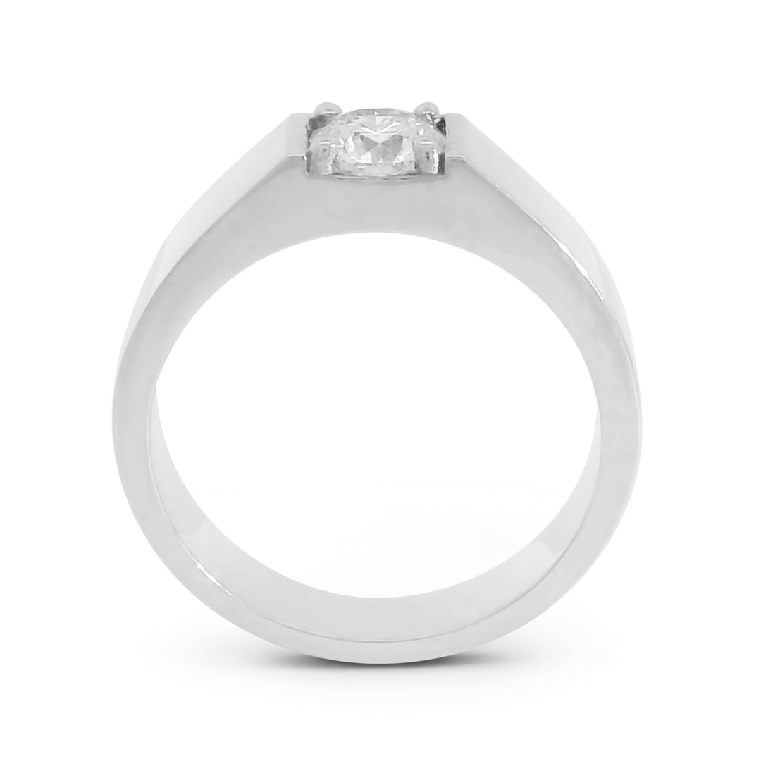 Cigar Signet Band w/ Diamond