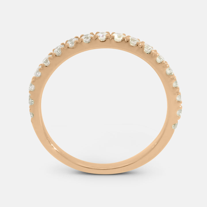 Half Pave Diamond Band (0.38tcw)