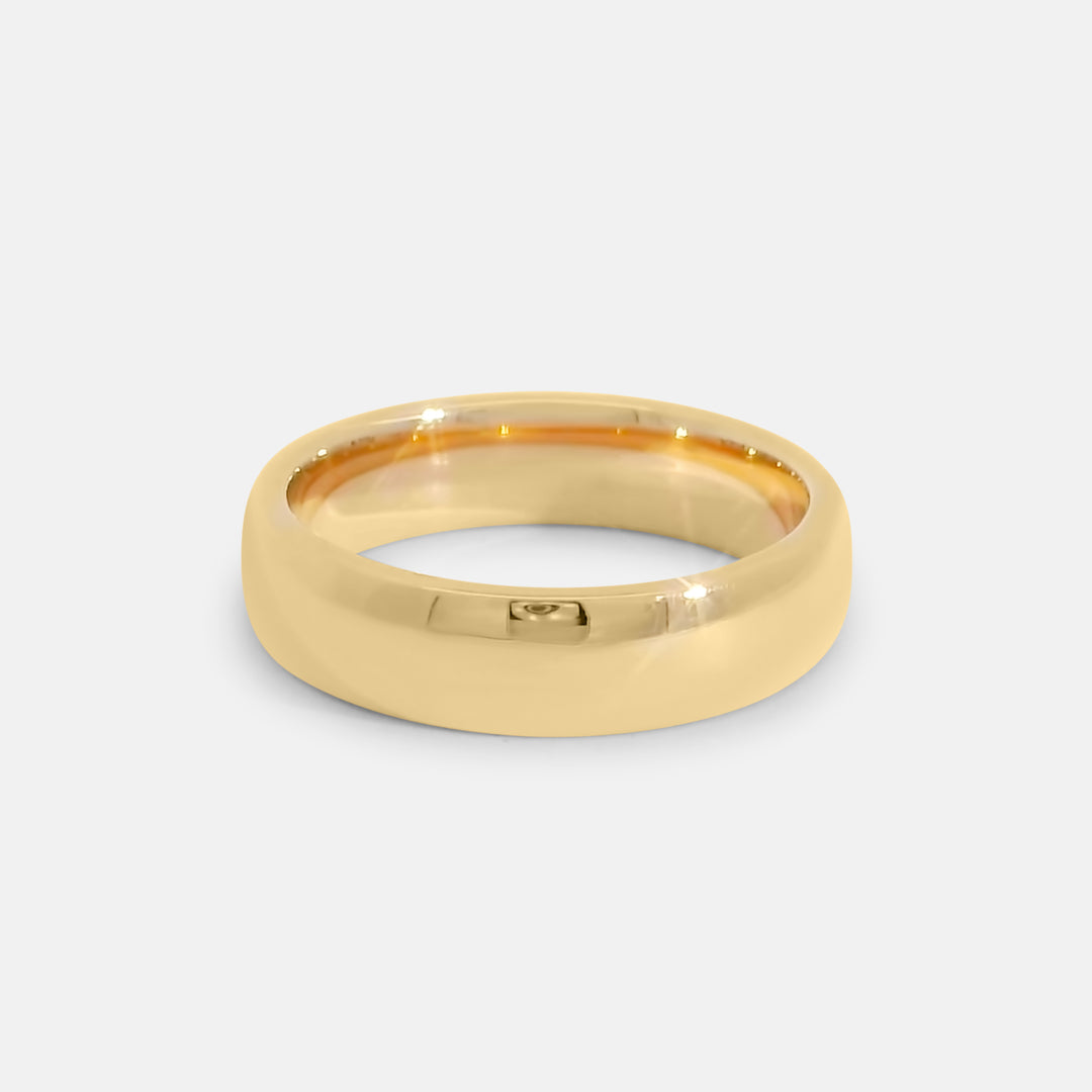 Polished Rounded Pinky Ring