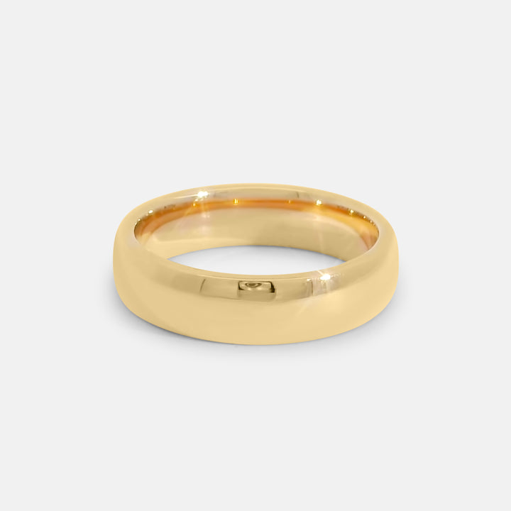 Polished Rounded Pinky Ring