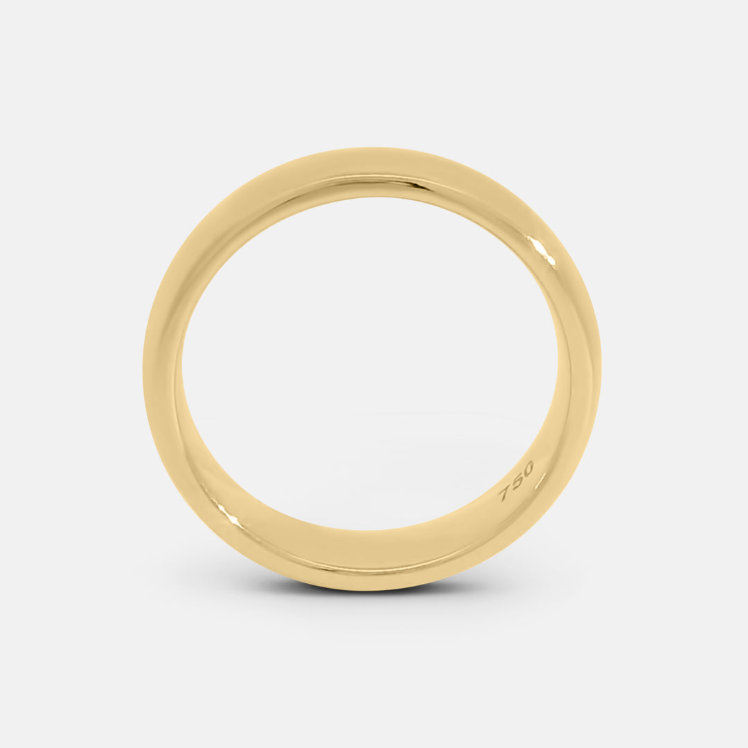 Polished Rounded Pinky Ring