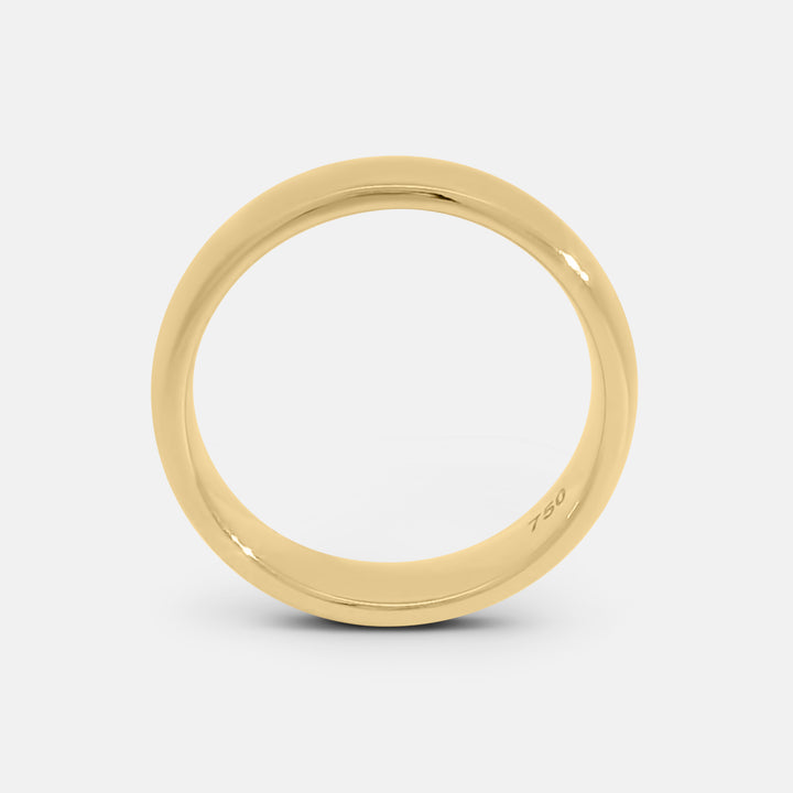 Polished Rounded Pinky Ring