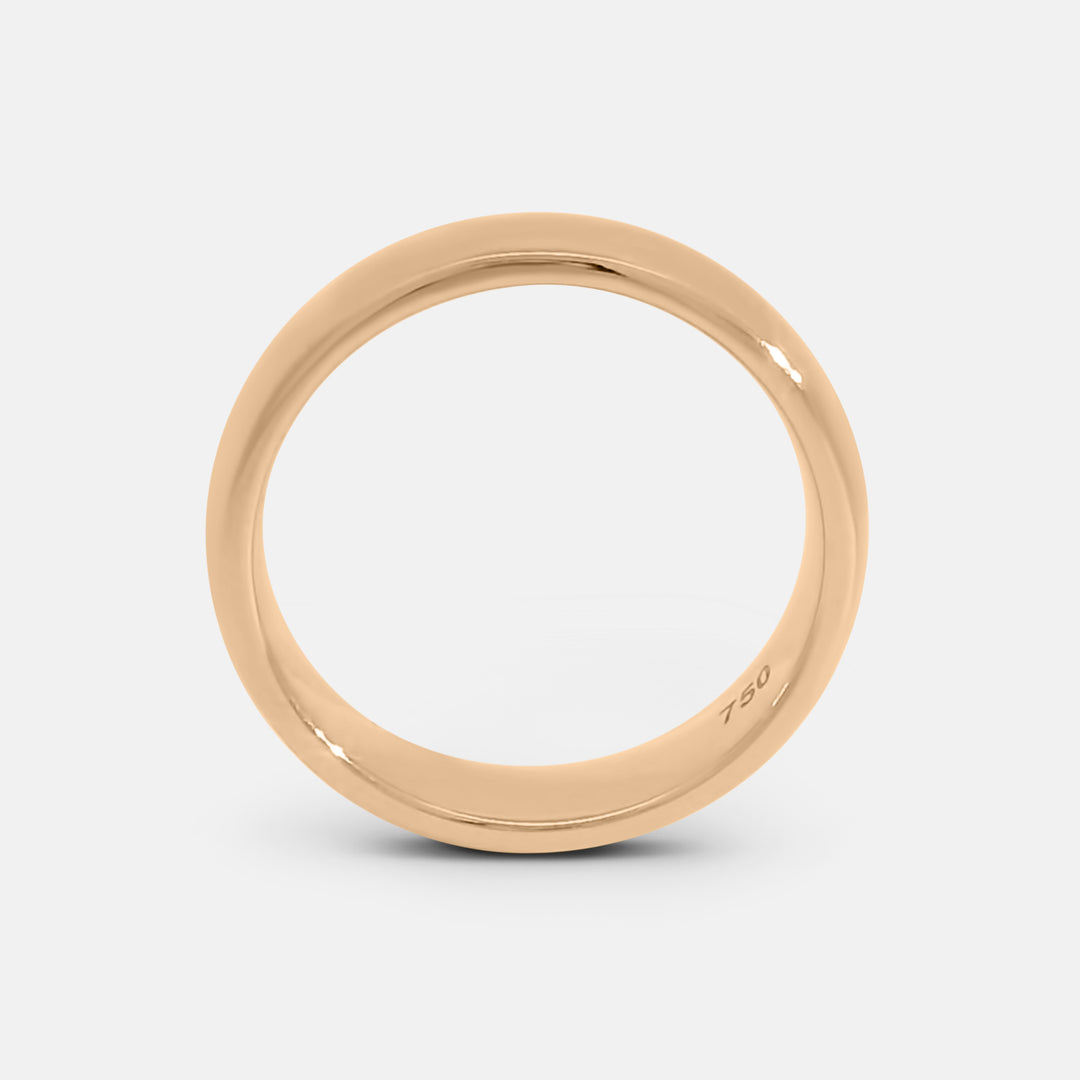 Polished Rounded Pinky Ring