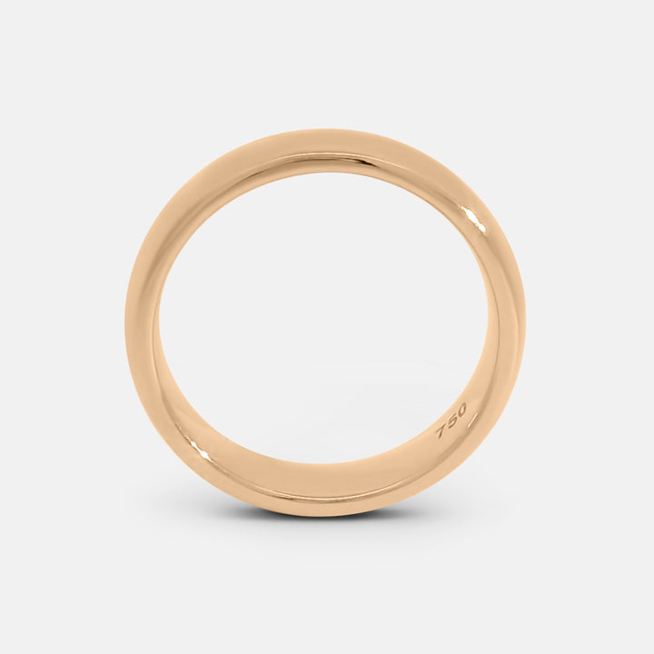 Polished Rounded Pinky Ring