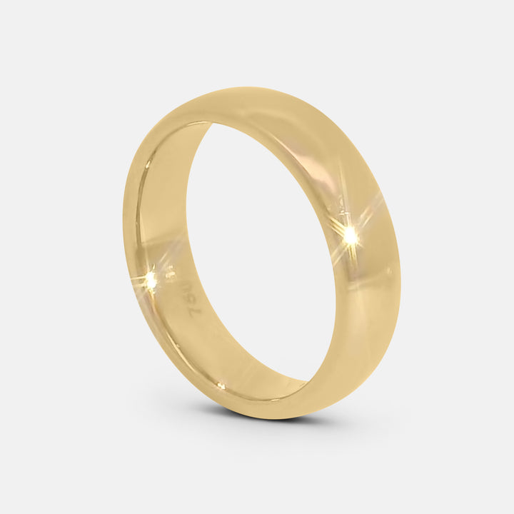 Polished Rounded Pinky Ring
