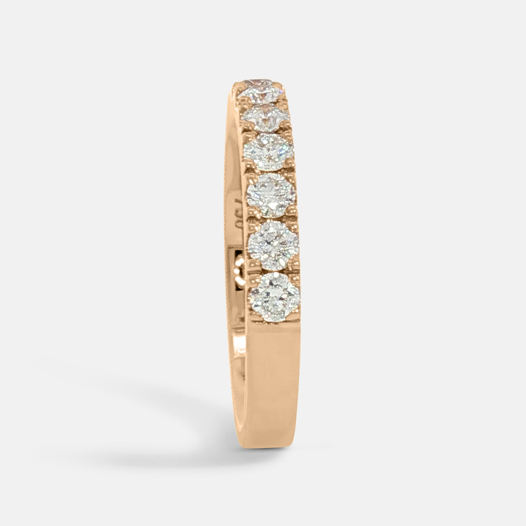 Half Pavé Diamond Ring