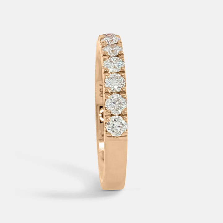 Half Pavé Diamond Ring