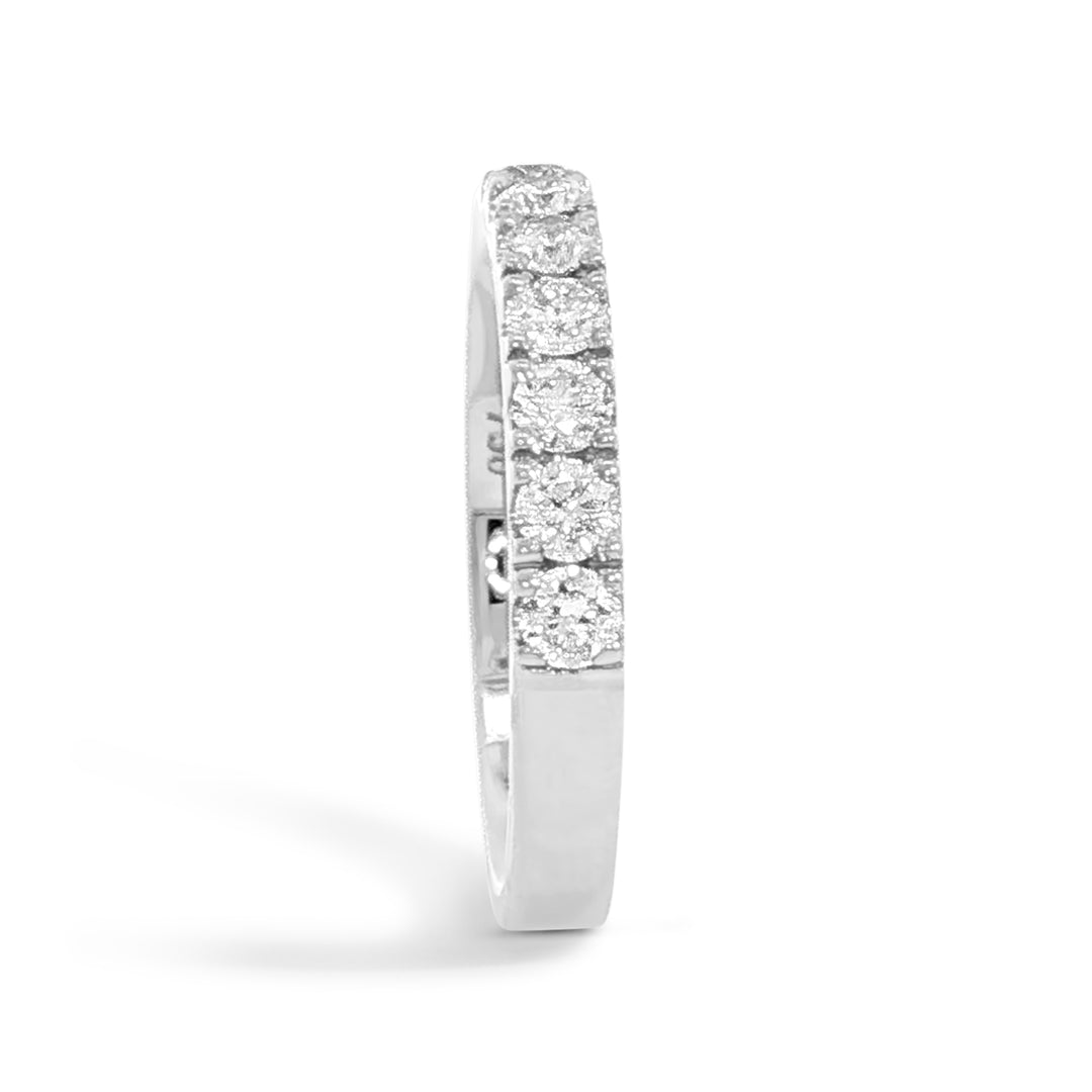 Half Pavé Diamond Ring