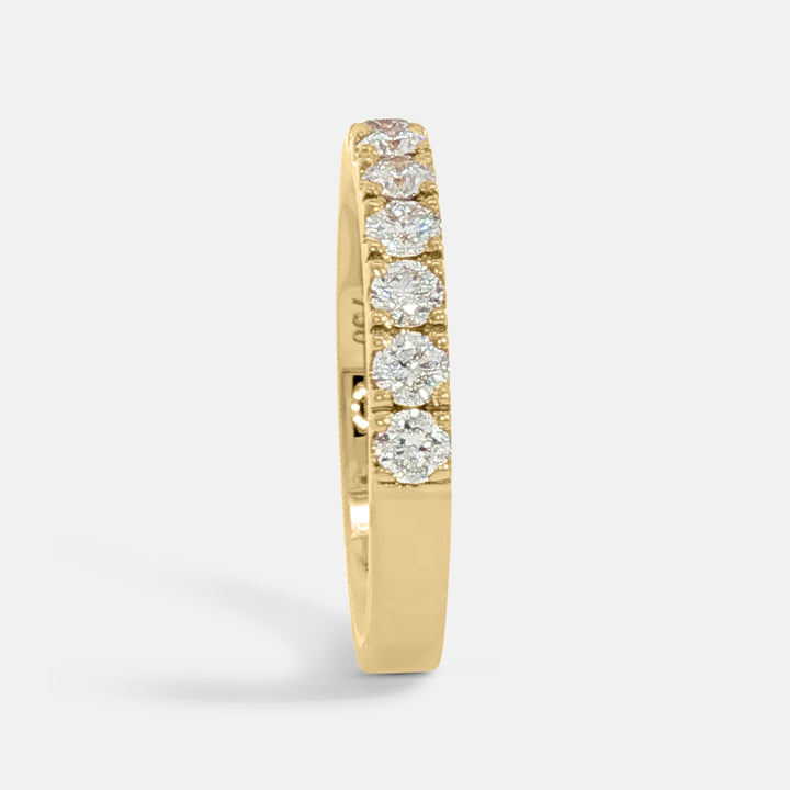 Half Pavé Diamond Ring
