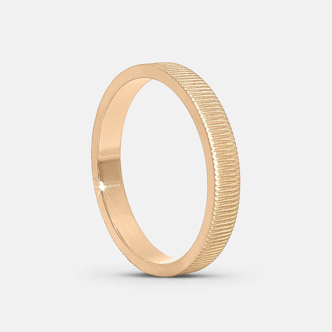 Ribbed Cigar Band 3mm