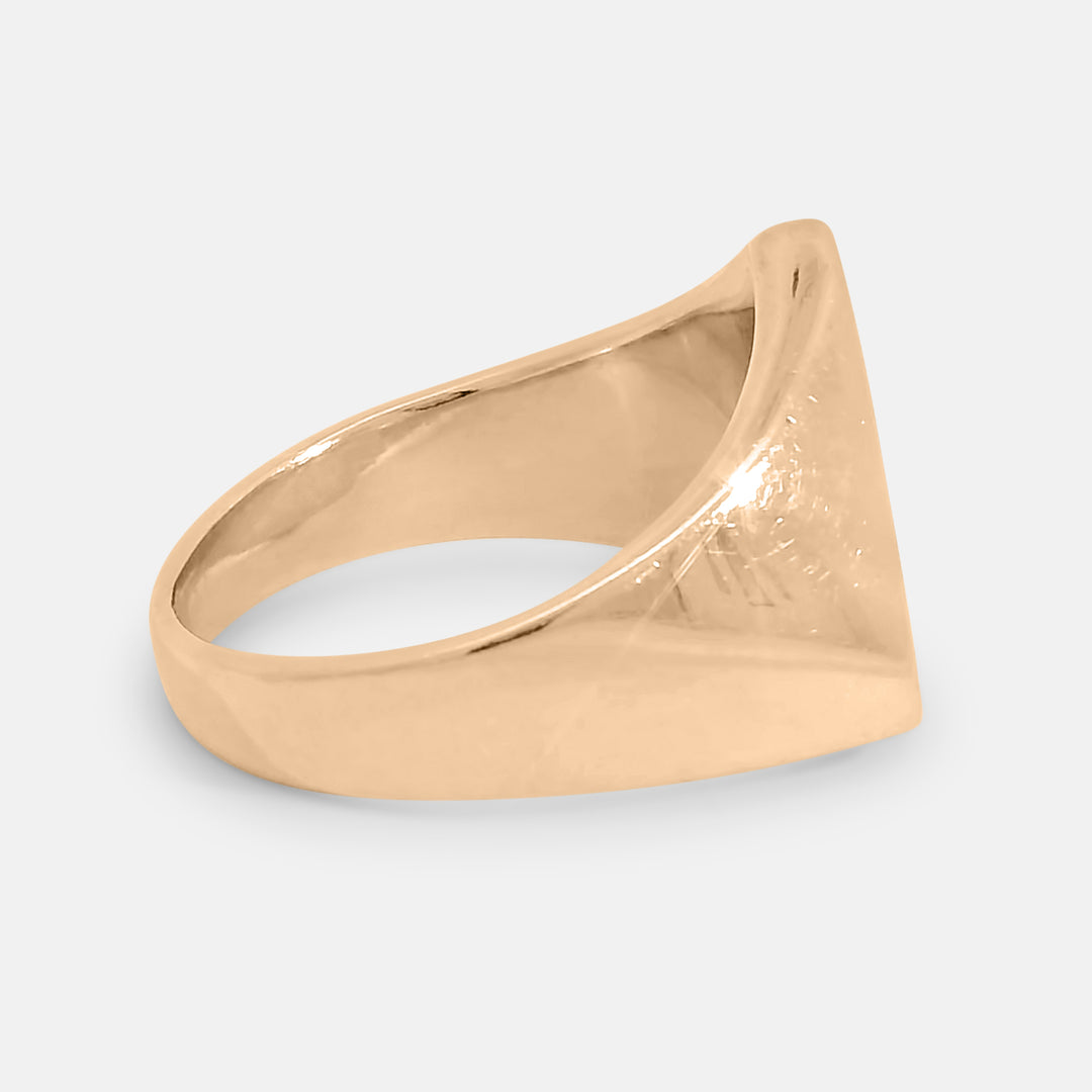 Tri Solid Signet Ring