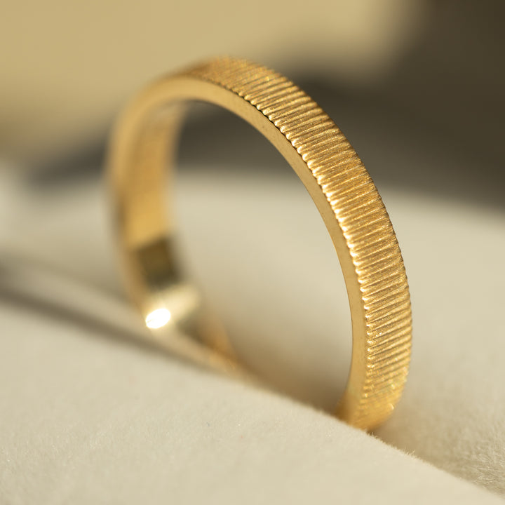 Ribbed Cigar Band 3mm