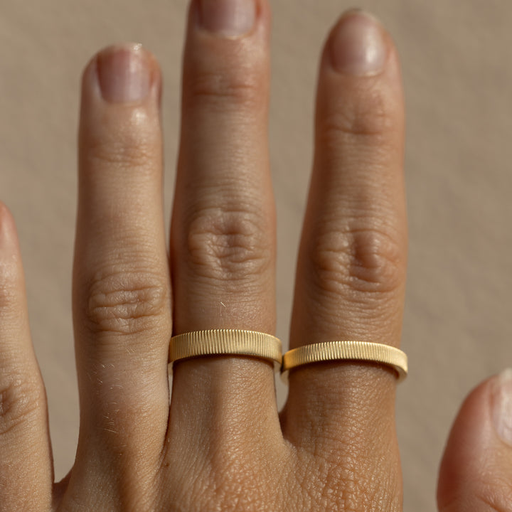 Ribbed Cigar Band 3mm