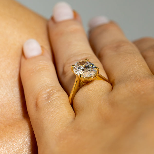 Mary Oval Cut Solitaire Engagement Ring