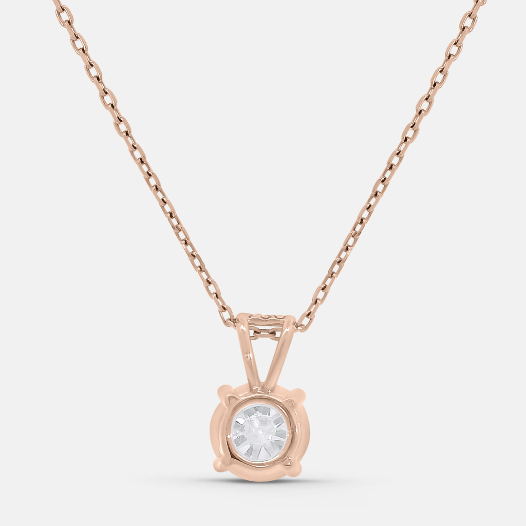 Brilliant/Round Solitaire Pendant w/ Chain (1tcw)