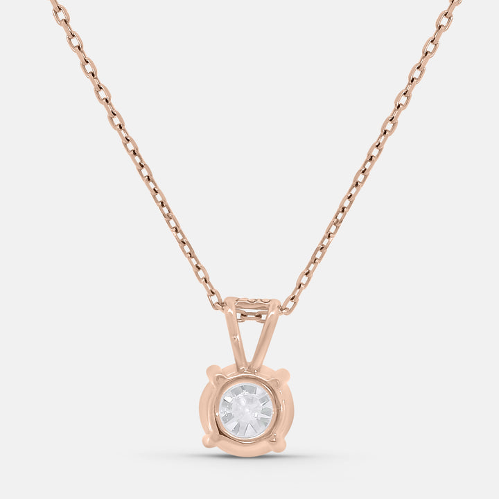 Brilliant/Round Solitaire Pendant w/ Chain (1tcw)