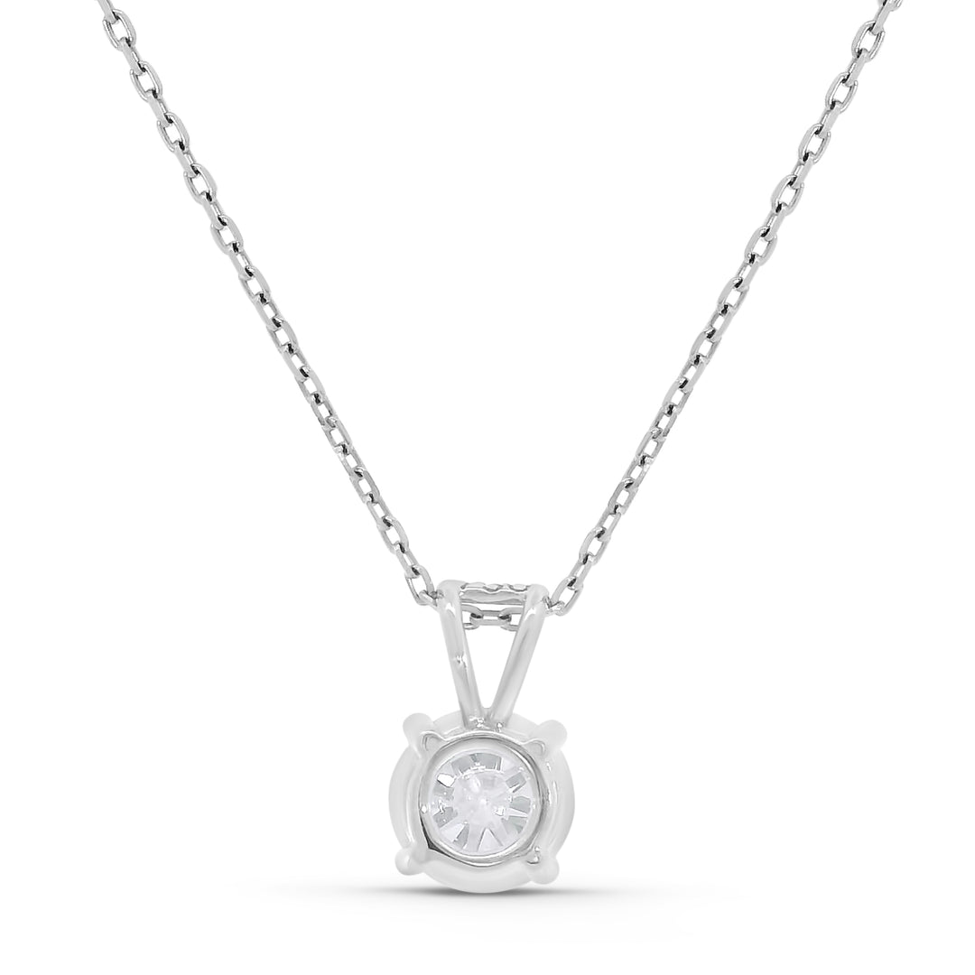 Brilliant/Round Solitaire Pendant w/ Chain (1tcw)