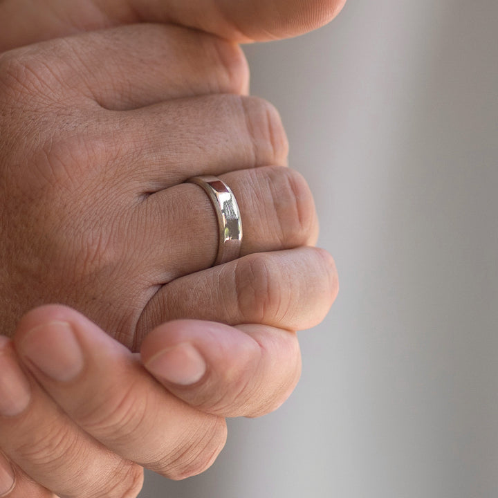 Beveled Edge Cigar Band 6mm