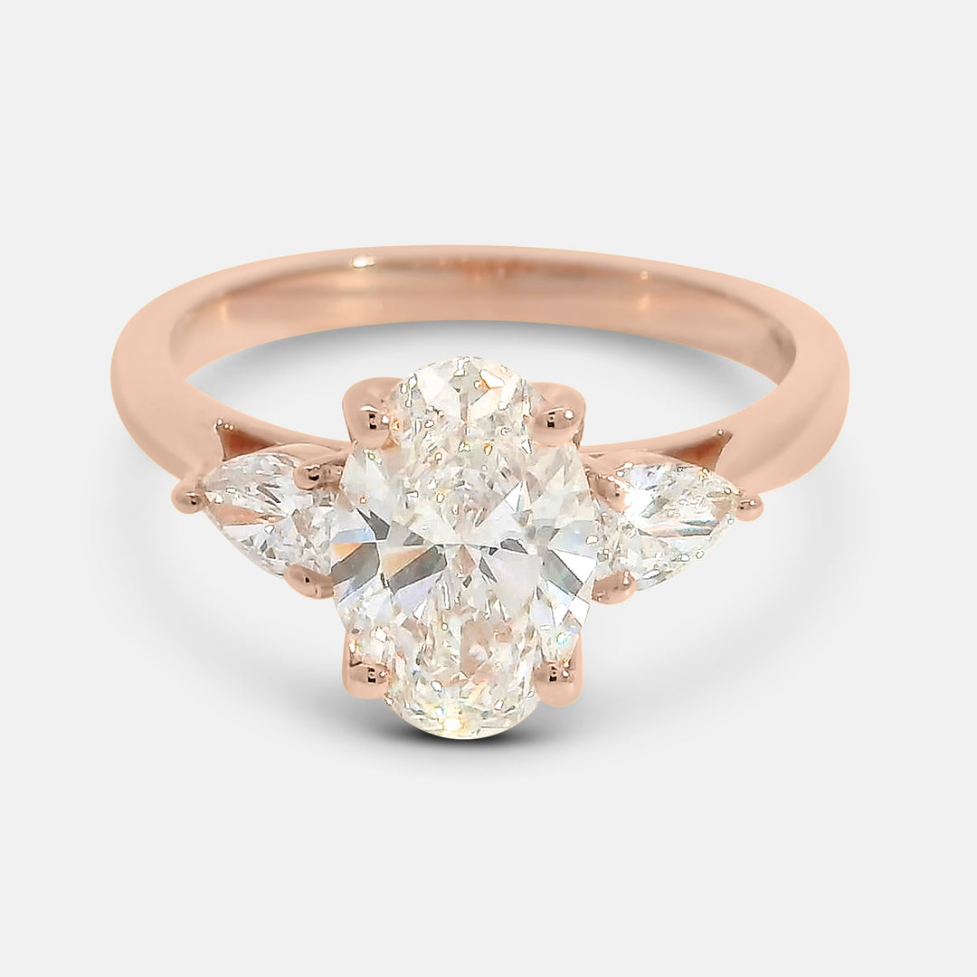 Selah Oval w/ Pear Diamond Engagement Ring