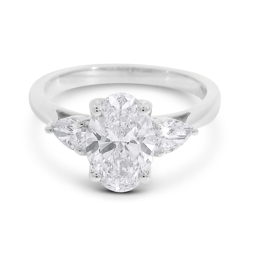 Selah Oval w/ Pear Diamond Engagement Ring