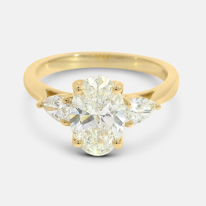 Selah Oval w/ Pear Diamond Engagement Ring