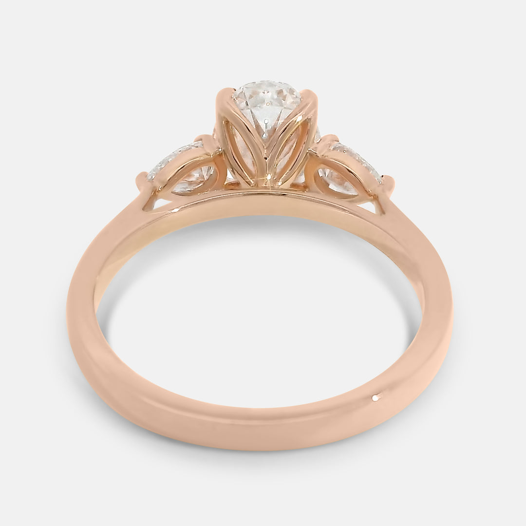 Selah Oval w/ Pear Diamond Engagement Ring