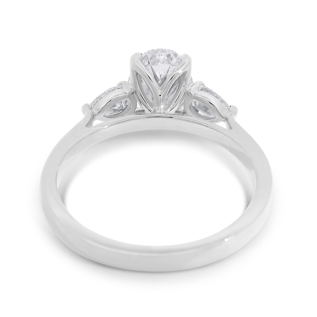 Selah Oval w/ Pear Diamond Engagement Ring