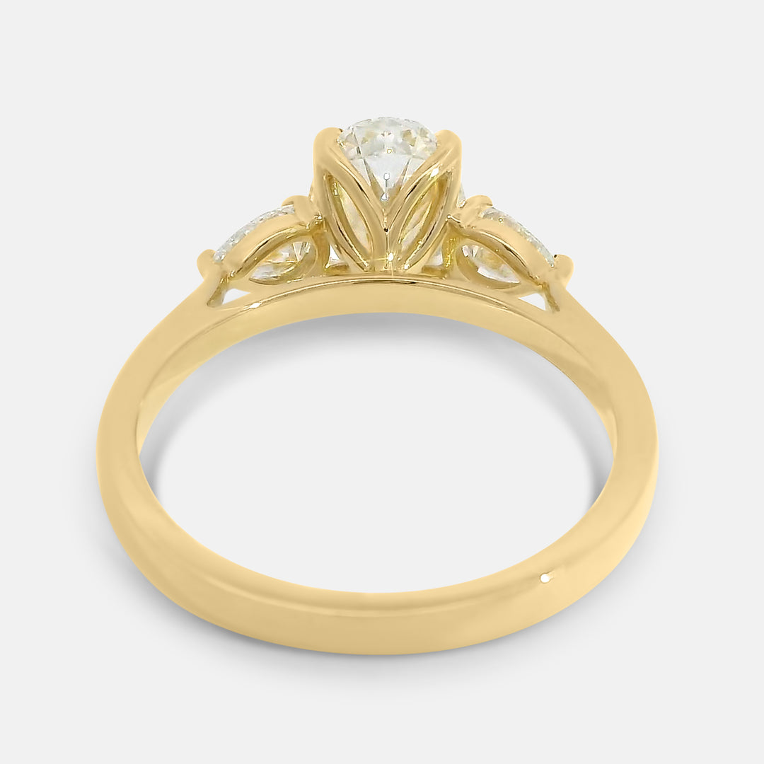 Selah Oval w/ Pear Diamond Engagement Ring