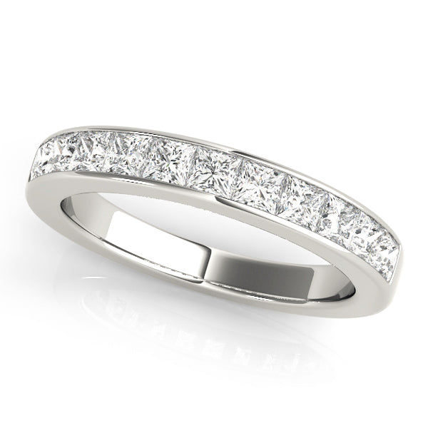 Multi-Diamond Square Wedding Ring