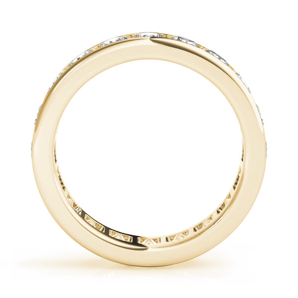 14K Yellow Gold 1/2 ct Diamond Wedding Band