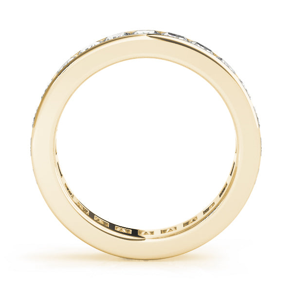 14K Yellow Gold Multi-Diamond Wedding Band